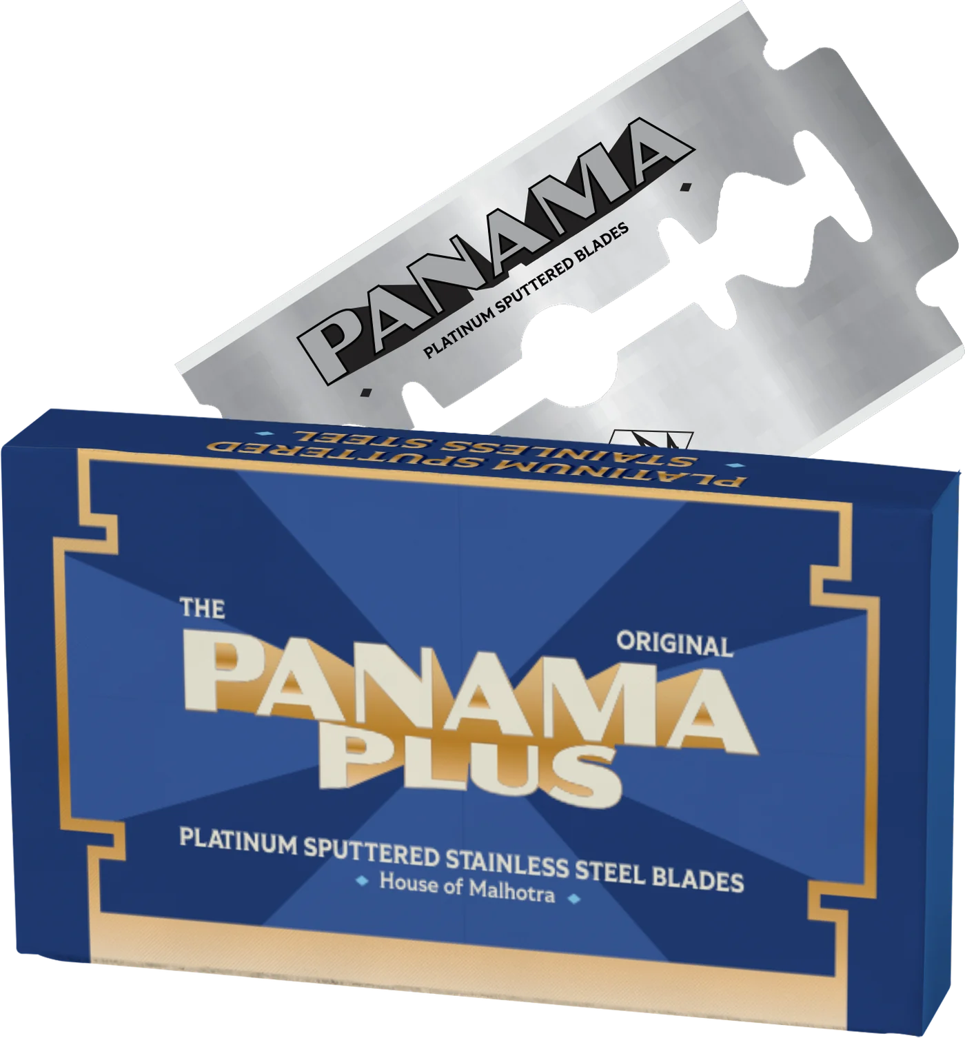Panama Platinum tuck with a double-edge blade