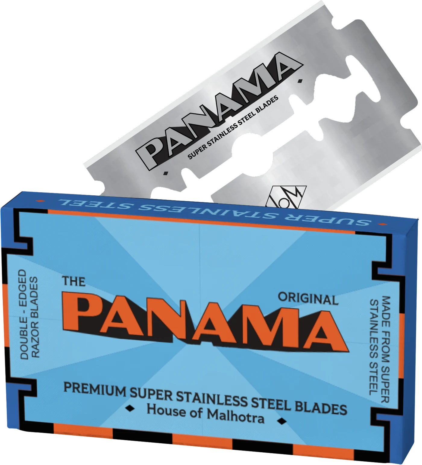 Panama Super Stainless tuck with a double-edge blade